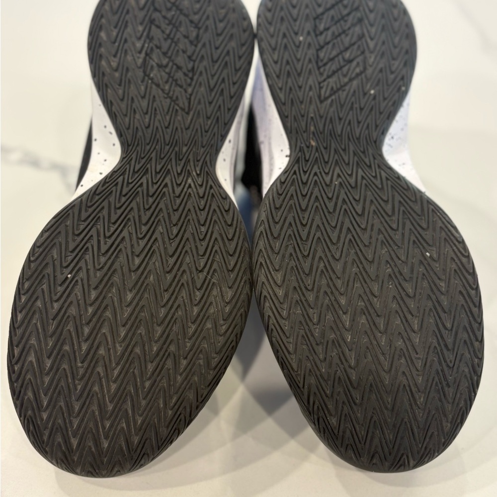 Boys Adidas Black and White Athletic Sneakers - Picture 8 of 10